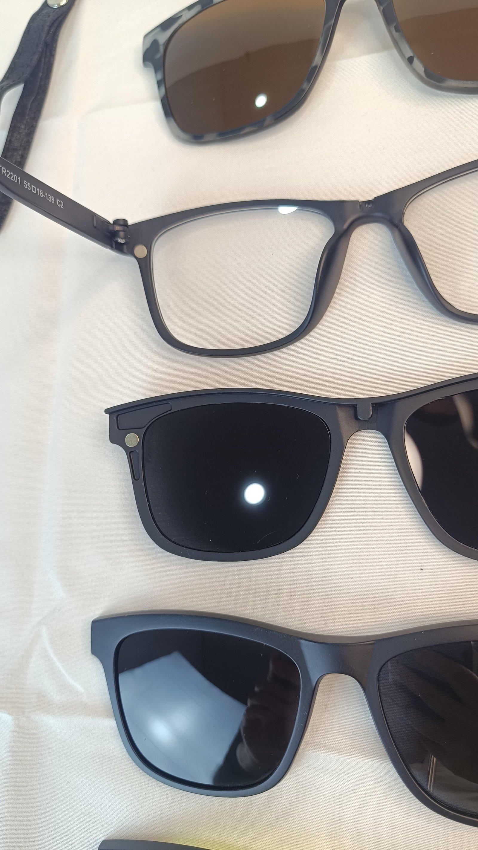 Monture+lunettes de soleil 5en1