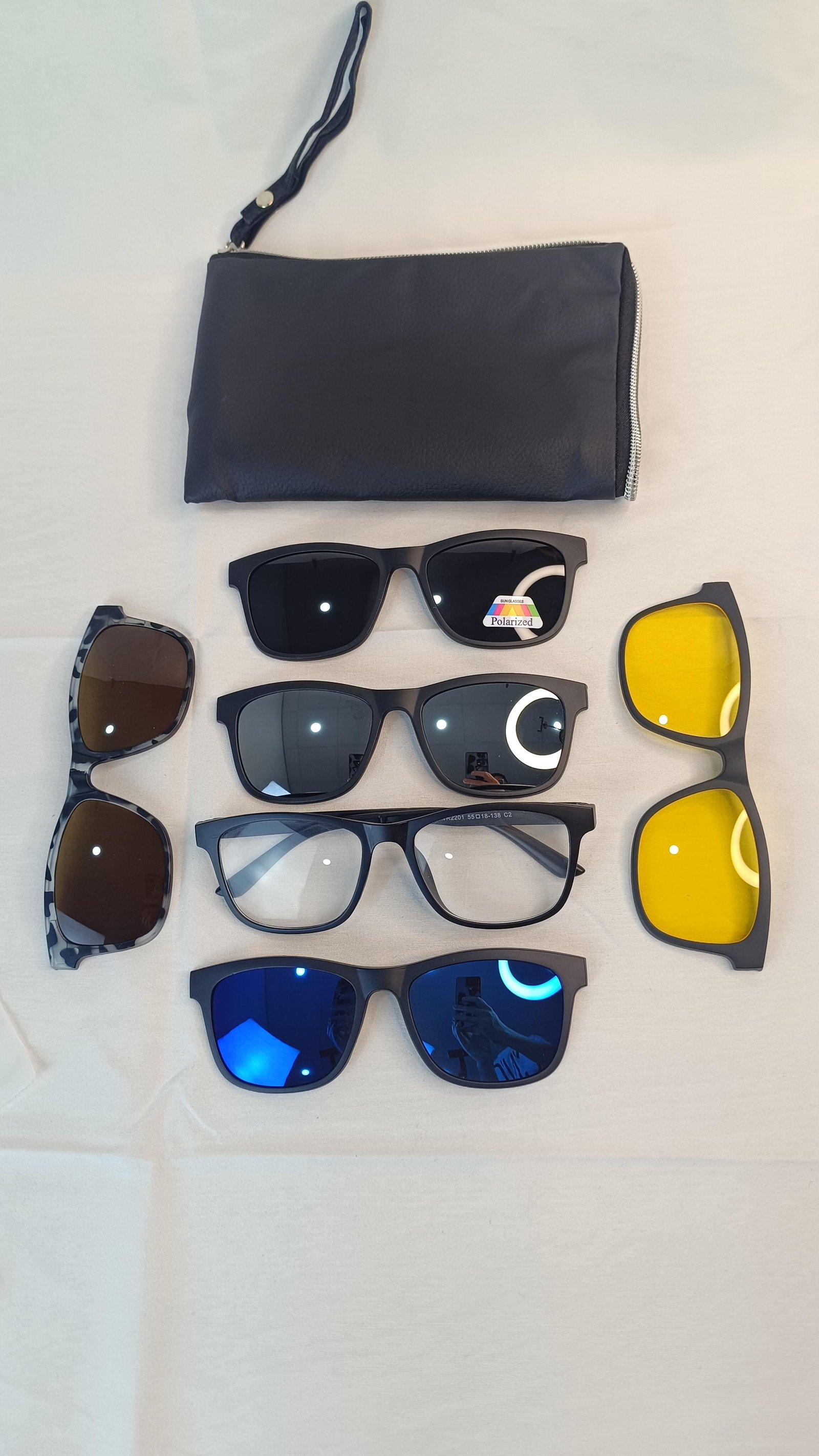 Monture+lunettes de soleil 5en1