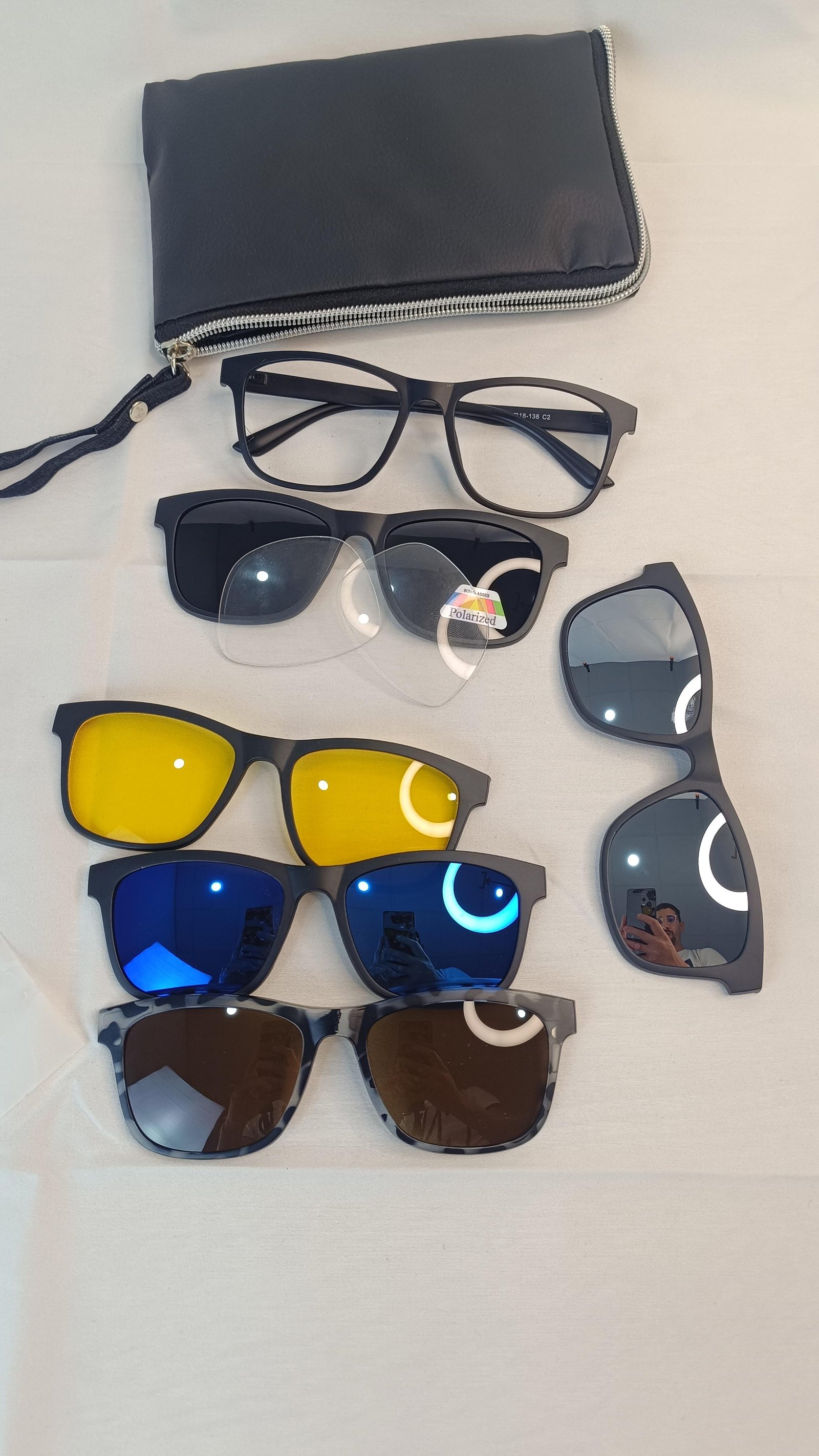 Monture+lunettes de soleil 5en1